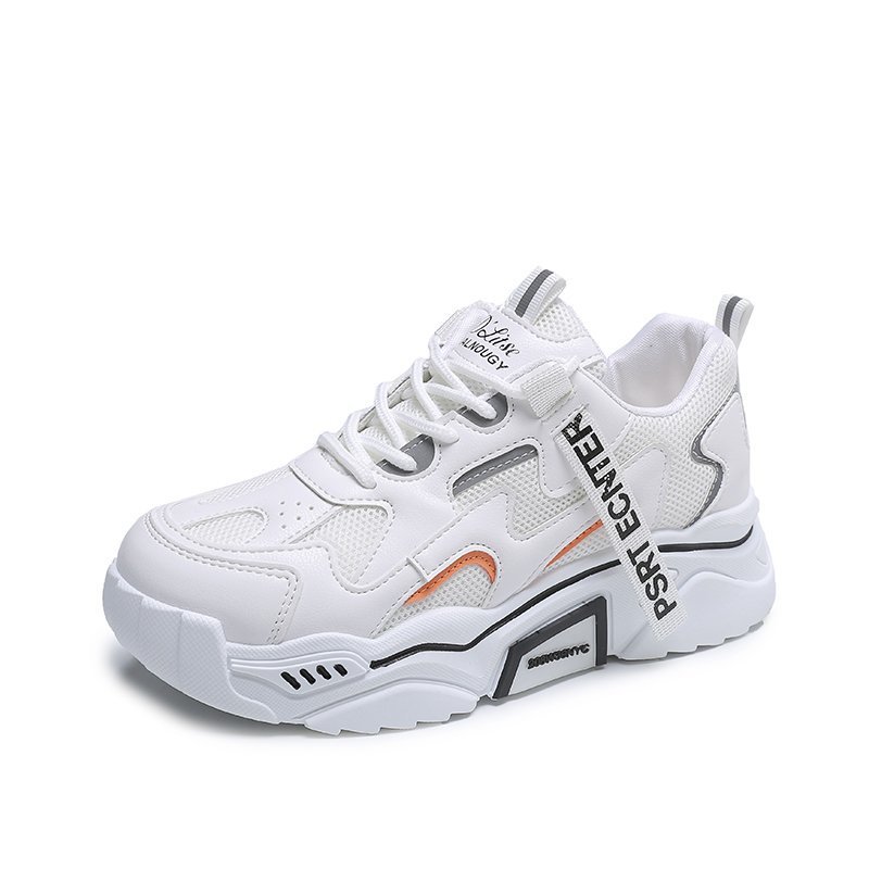 Women's Chunky Platform Sneakers 5cm Heel Mesh and PU Sports Casual