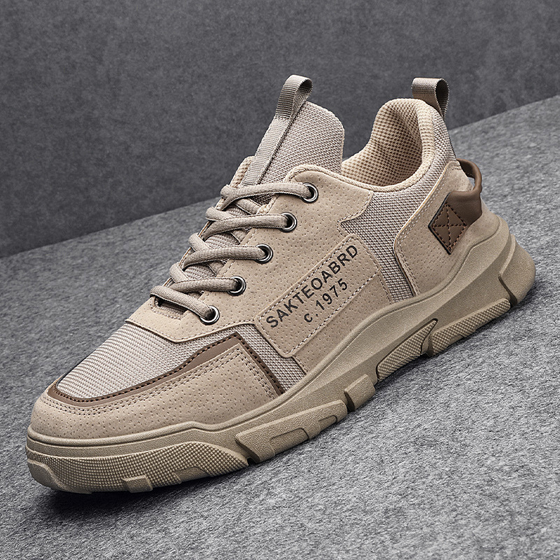 Men's Canvas Sneakers Flat Heel Rubber Sole Casual