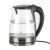 ZOKOP 1.8L High-Capacity Electric Glass Kettle, 2200W, 220V with UK Plug